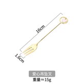 愛心吊墜叉 × 1個