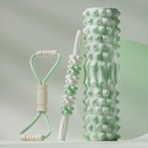 奶油藍,30cm泡沫軸【點陣式按摩】+拉力器 × 1個