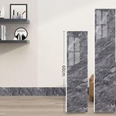 亮面伯爵灰, 極窄 寬5*長60cm10片貼6米 × 1個