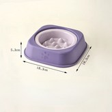 亮紫色+紫色酸奶盒,小號護邊慢食碗套裝【適合3-10斤】 × 1個