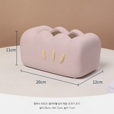 핑크 꽃무늬 휴지통 × 1개