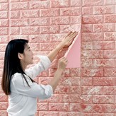 단열벽지 (45cm) 적벽돌 × 1개