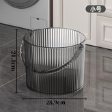 小號透灰 豎條紋特厚款 鋼化防摔 × 1個