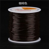 透明彈力線1.2mm（咖啡色）50米,穿珠引線一份 × 1個