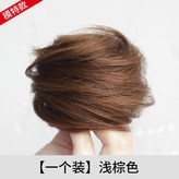 淺棕色【髮圈款，無抓夾】,仿真髮絲 × 1個