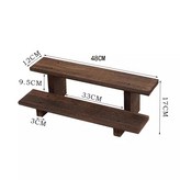 E.48길이 2단 다크 계단식 선반 × 1개