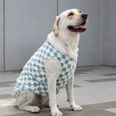 大狗棋盤格背心-藍,3XL-胸圍60背45/9-11.5kg × 1個