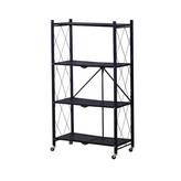 免安裝層架四層黑 × 1個