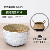小號白色編織籃 × 1個
