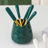 素色祖母綠罐1+金叉6支 × 1個