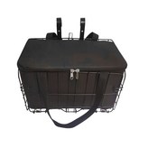 折叠鐵車籃+皮內包套裝黑色 × 1個