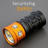 SecurityIng 스쿠버 스플릿 타입 토치 다이빙 1 차 손전등 LED 좁은 빔 수중 150m 1.2 m 2m 라인 3000LM