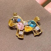 彩色本命年小馬胸針2個 × 1個