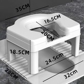로우 스타일 화이트 18cm 높이 × 1개