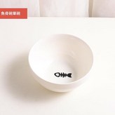 單個白色魚骨護邊碗 × 1個
