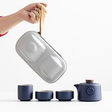 深藍黑陶旅行茶具:如圖所示177 × 1個