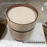 馬鞍皮實木櫃子 米色:45*45*50 cm × 1件