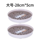 雙層多用瀝水盤卡其,圓形小號單個裝 × 1個