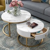 80+60雙亮面雪山白-白抽屜金腳 × 1個