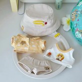 漁夫帽小貓四點 帽子 襯衫 上衣 短褲 × 1個