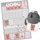 2.하트베어A3(화이트) × 1세트