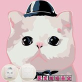 047戴帽貓咪 × 1個
