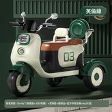 英倫綠-單電單驅(6v4A*1個電瓶+380電機)-置物籃+:如圖 × 1個