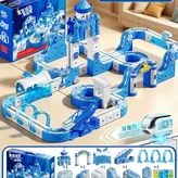 2車 公主高鐵 奢華版 一 城堡主題 磁力軌道積木 187PCS × 1套