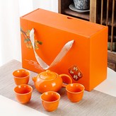 西柿（喜事）如意一壺四杯 × 1個