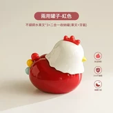 小紅雞 - 二合一 果叉 牙籤 收納罐 × 1套