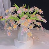 【漸變水晶橙粉】+蝴蝶結防摔花瓶 × 1個