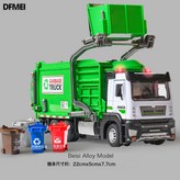 合金垃圾車(合金車頭)帶燈光音效 送垃圾桶卡片:如圖 × 1個