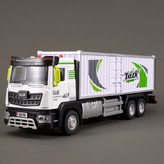 1:40可開門貨櫃車-白色-彩盒裝:1 × 1個