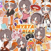 原創mysta閃光貼紙20枚X2 × 1個