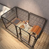 8片【星鑽黑】自帶頂蓋 可拆可裝,【長120*寬60*高60】柯基小型犬 × 1個