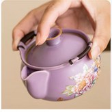紫汝手抓壺（牡丹）,200毫升 × 1個
