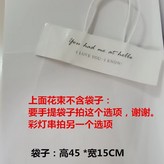 康乃馨玫瑰手提袋,花束高度27cm左右 × 1個