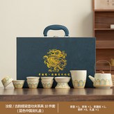 汝窯古韻提梁壺公杯茶漏組6杯藍:如圖所示3421 × 1個