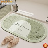 硅藻土浴室墊-芳菲抹茶色,30*40cm（軟硅藻土）吸水墊 × 1個