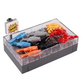 MOC 도시 슈퍼마켓 스트리트 뷰 장면 빌딩 블록 음료 기계 금고 게임 콘솔 디저트 캐비닛 테이블 벽돌 장난감