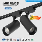 블랙 20W 주광색 × 1개