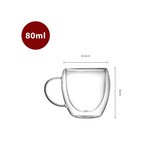 80ml玻璃杯【有把】 × 1個