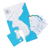 몬테소리플러스 마그넷 우리나라 백지도 KS4232 발달완구 자석토이 키즈용 자석결합