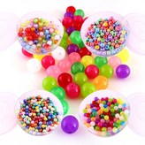 T11. (통포장) 투명레인보우진주-6mm × 1개