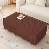 泡泡紗茶几套-琥珀棕:小號：適用茶几長度120-130cm 寬度55-65cm 高 × 1件