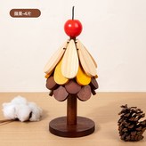 聖誕樹隔熱 四片+底座+蘋果:如圖 × 1個