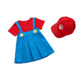 瑪莉歐-女童款-連衣裙+帽子100碼 × 1套