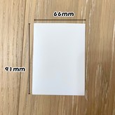 白色66x91mm (寶可夢適用）,磨砂 × 1個