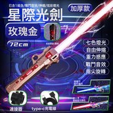 玫瑰金光劍【內置電池 七彩燈光 手指旋轉】:如圖 × 1個