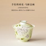 手繪繡球花-馬蹄蓋碗 × 1個